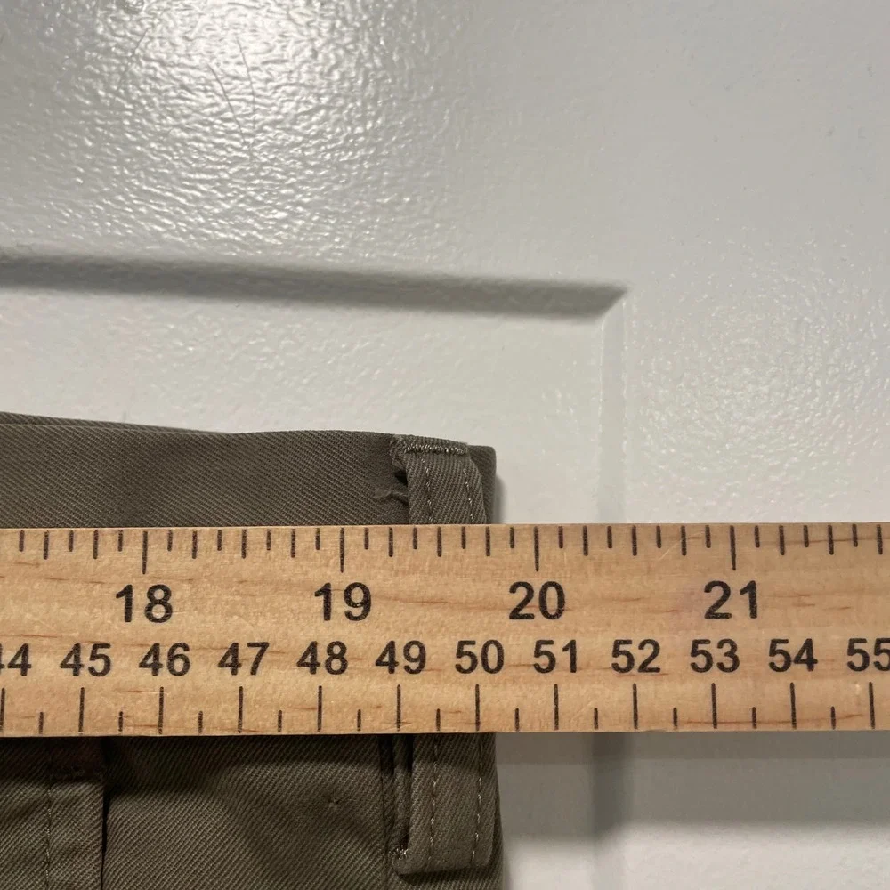 Banana Republic Dawson Chino Mens 38x32 Olive Green Cotton Straight Leg Pants